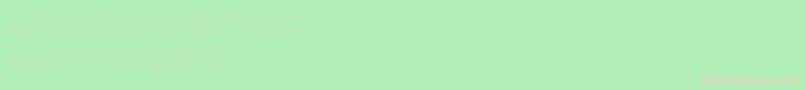 Fonte Baconbuffetdemo – fontes rosa em um fundo verde