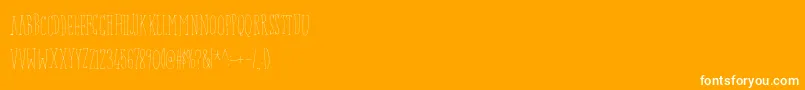 Baconbuffetdemo Font – White Fonts on Orange Background