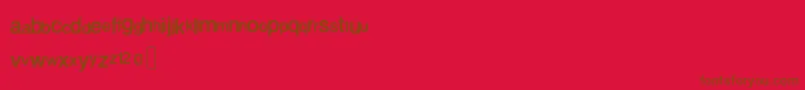 Perdido-fontti – ruskeat fontit punaisella taustalla