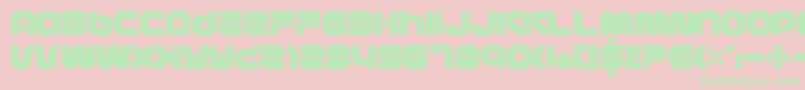 KbVectroid Font – Green Fonts on Pink Background