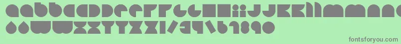 Happyloverstown.EuLoversSquare Font – Gray Fonts on Green Background