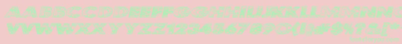 Kustomka Font – Green Fonts on Pink Background