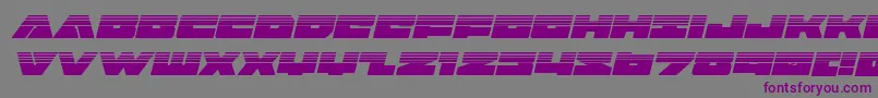 Badaxehalfital Font – Purple Fonts on Gray Background