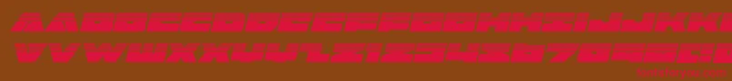 Badaxehalfital-fontti – punaiset fontit ruskealla taustalla