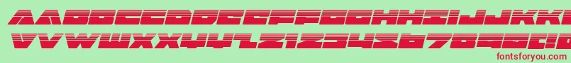Badaxehalfital Font – Red Fonts on Green Background