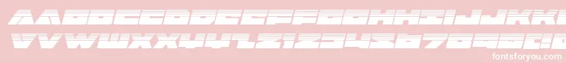 Badaxehalfital Font – White Fonts on Pink Background