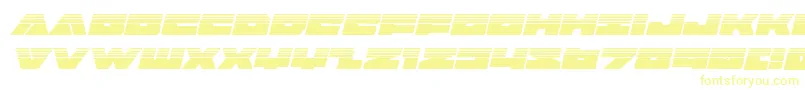 Шрифт Badaxehalfital – жёлтые шрифты