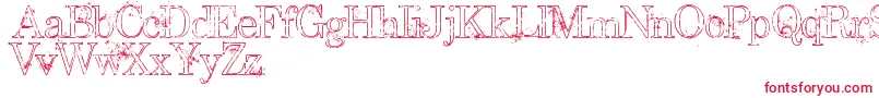UniversityHigh Font – Red Fonts on White Background