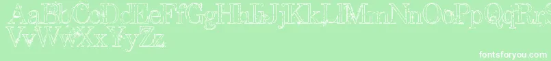 UniversityHigh Font – White Fonts on Green Background