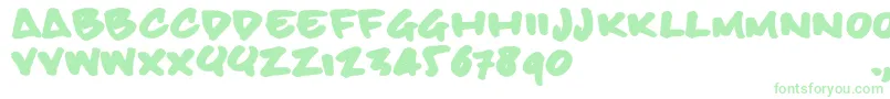 Bbhandtrial-Schriftart – Grüne Schriften