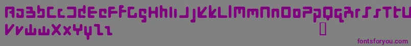 FlotsamStiffUpper Font – Purple Fonts on Gray Background