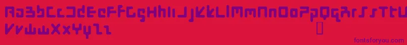 FlotsamStiffUpper Font – Purple Fonts on Red Background