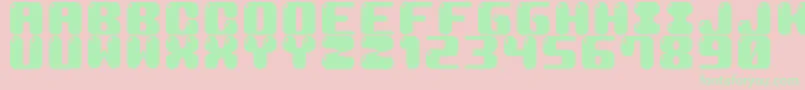 M19CoconutMilk Font – Green Fonts on Pink Background