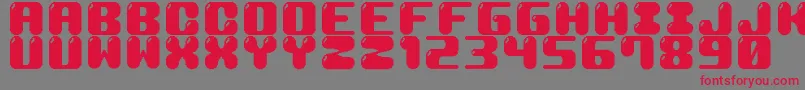 M19CoconutMilk Font – Red Fonts on Gray Background