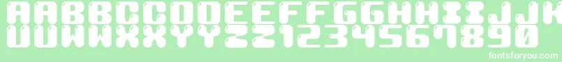M19CoconutMilk Font – White Fonts on Green Background
