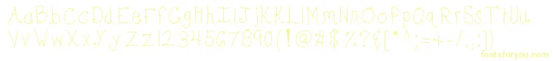 Kbbonjourmysweet Font – Yellow Fonts