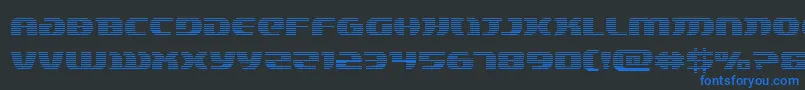 Lordsith3grad Font – Blue Fonts on Black Background
