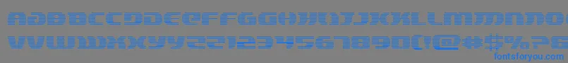 フォントLordsith3grad – 灰色の背景に青い文字