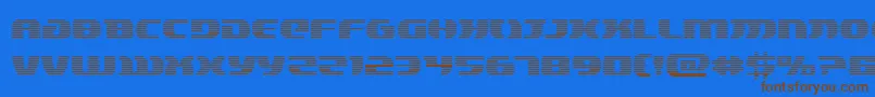 Lordsith3grad Font – Brown Fonts on Blue Background