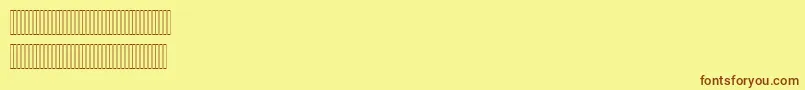 Czcionka Hisham – brązowe czcionki na żółtym tle