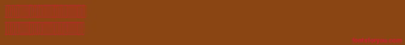 Hisham Font – Red Fonts on Brown Background