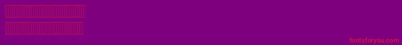 Police Hisham – polices rouges sur fond violet