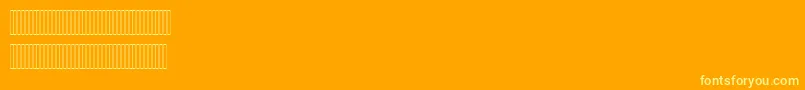 Hisham Font – Yellow Fonts on Orange Background