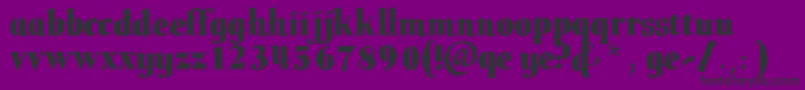 Butteler Font – Black Fonts on Purple Background