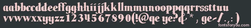 Butteler Font – Pink Fonts on Black Background