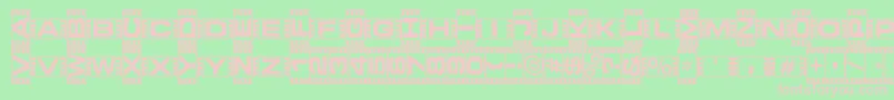 Vedeb ffy Font – Pink Fonts on Green Background