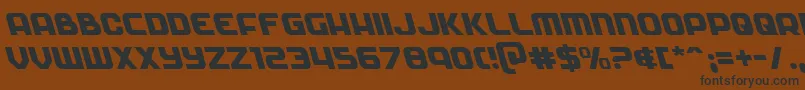 Soldierleft Font – Black Fonts on Brown Background