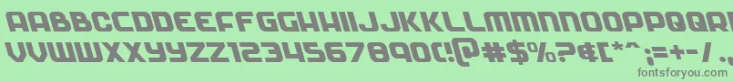 Soldierleft Font – Gray Fonts on Green Background