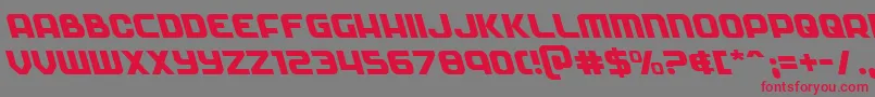 Soldierleft Font – Red Fonts on Gray Background