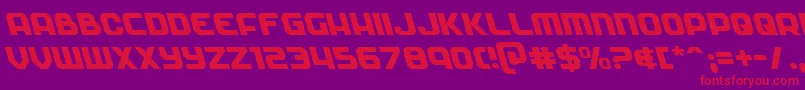 Soldierleft Font – Red Fonts on Purple Background