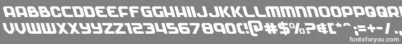 Soldierleft Font – White Fonts on Gray Background