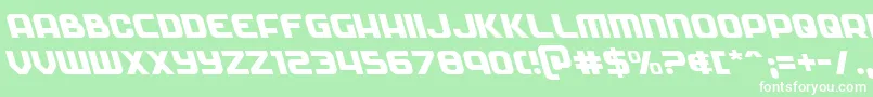 Soldierleft Font – White Fonts on Green Background