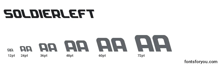 Soldierleft Font Sizes