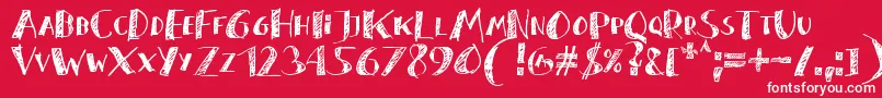 ZaiSeagullfeltTippen Font – White Fonts on Red Background