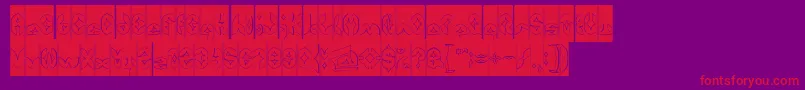 More about AirplaneHollowInverse Font AirplaneHollowInverse Font – Red Fonts on Purple Background