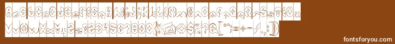 More about AirplaneHollowInverse Font AirplaneHollowInverse Font – White Fonts on Brown Background