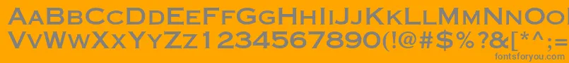 Copperplategothicstd31ab Font – Gray Fonts on Orange Background