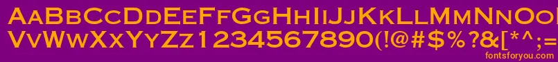 Copperplategothicstd31ab Font – Orange Fonts on Purple Background