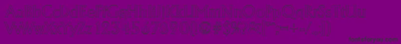 AdelonoutlineRegular Font – Black Fonts on Purple Background