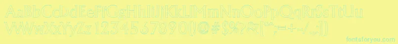 Подробнее о шрифте AdelonoutlineRegular Шрифт AdelonoutlineRegular – зелёные шрифты на жёлтом фоне
