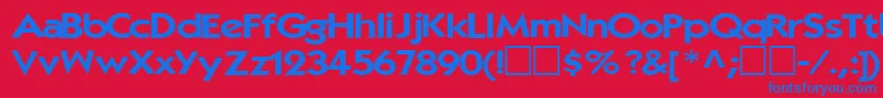 Elegance104RegularTtext Font – Blue Fonts on Red Background