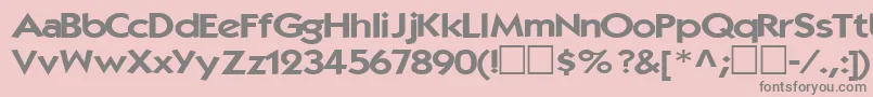 Elegance104RegularTtext Font – Gray Fonts on Pink Background