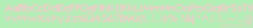 Elegance104RegularTtext Font – Pink Fonts on Green Background