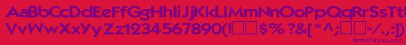 Elegance104RegularTtext Font – Purple Fonts on Red Background