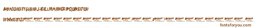 MarsAttacks Font – Brown Fonts on White Background