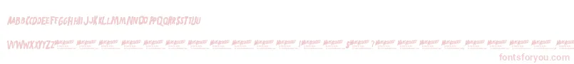 MarsAttacks Font – Pink Fonts on White Background